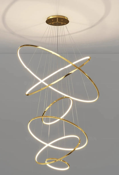 Nordic home decoration, stair chandelier, living room and dining room Pendant lights, ceiling light, indoor lighting