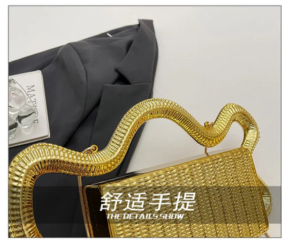 2026 Luxury Designer Women's Shoulder Bags Silver Evening Clutch Bag Trend Clip Party Purse Fashion Crossbody Handbag