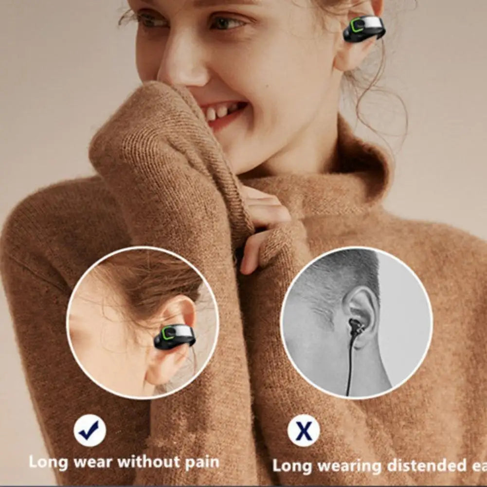 Clip On GD28 Bluetooth Earphones With No In Ear Design Single Ear Hanging Style For Business And Sports Bluetooth Earphones