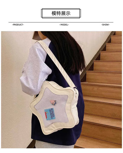 Japanese Style Minimalist Cute Aesthetic Shoulder Bag for Students Kawaii Crossbody Purse Street Fashion Ita Bags Handbags bolso