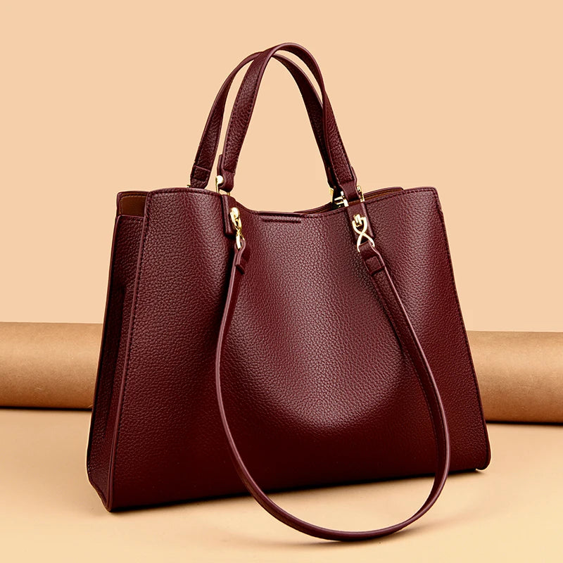 Genuine Brand Luxury Designer Women Bags High Quality Leather Shoulder Crossbody Messenger Tote Bag Large Handbag Purses