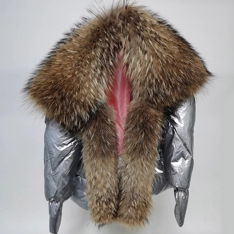 2026 Clearance Sale Maomaokong Women's Luxury Down Jacket Coat Parkas Warm Vest Puffer Coats Female Winter Coats