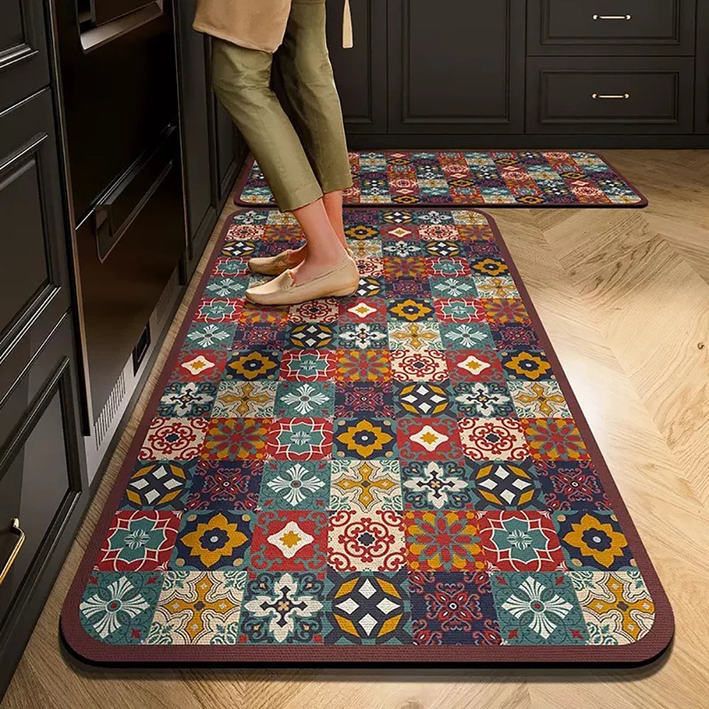 VIKAMA Kitchen Floor Mat Living Room And Bedroom Entrance Door Mat Home Decoration Laundry Room Corridor Long Small Carpet