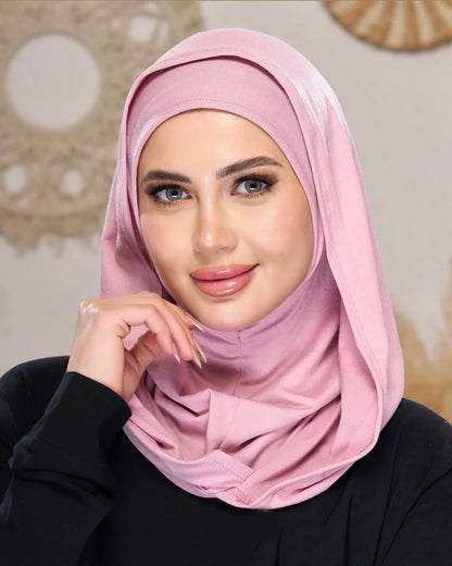 New Ready to Wear Hijab Jersey Instant Headscarf Muslim Undercap Islam Comfort Neck Covered Scarf Light Turban