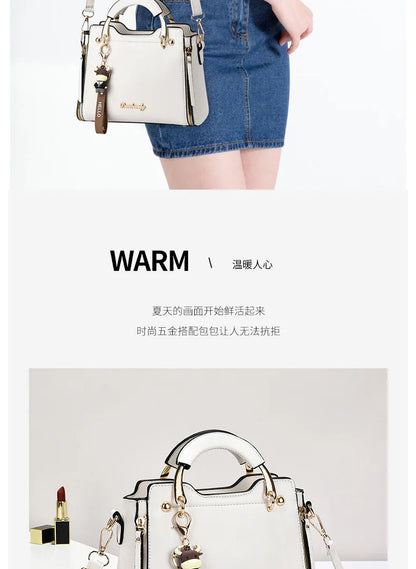New women bag Fashion Shoulder bags handbag  for women 2025  Handbags leather Printed monogram single shoulder straddle bag