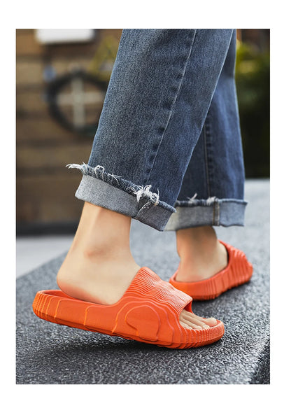 Summer Lightweight Beach Slides For Men Women Non Slip Soft Sole Solid Color Casual Sandals Couple Outdoor Slippers