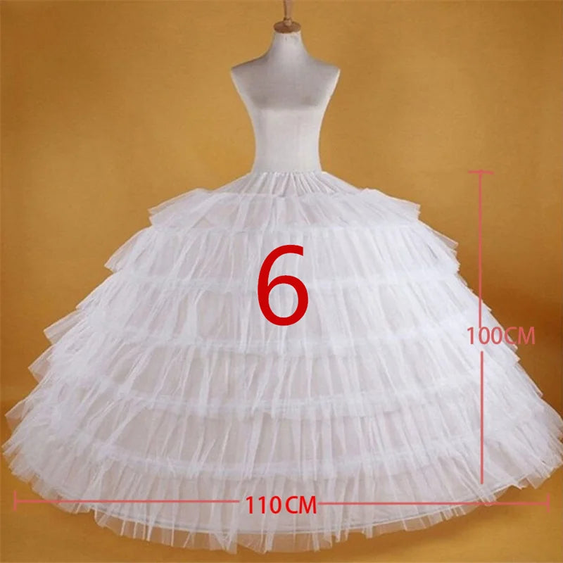 New Bridal Wedding Petticoat Underskirt Prom Hoop Crinoline Fancy Skirt Slip 11 Styles Customized