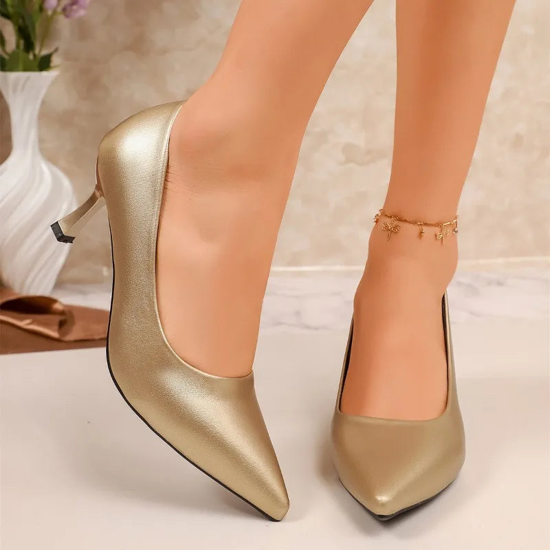 Women High Heels Pumps Thin Heel Spring Autumn New Style Shoes Pointed Toe Single Shoes for Women Luxury Designer Heels Women