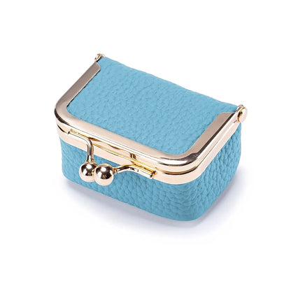 Women Wallets Small Genuine Leather Jewelry Bag Mini Headphone Bag Ring Necklace Earring Accessory Box Storage Bag Coin Purse