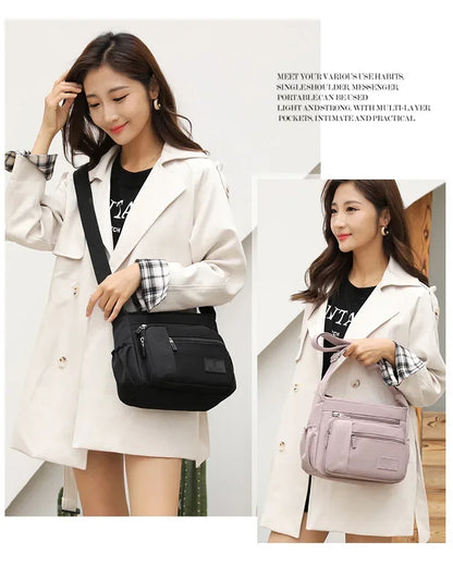 Fashion Shoulder Crossbody Bag for Women Messenger Bags Waterproof Nylon Ladies Handbag Tote Bags for Women Sac A Main Femme
