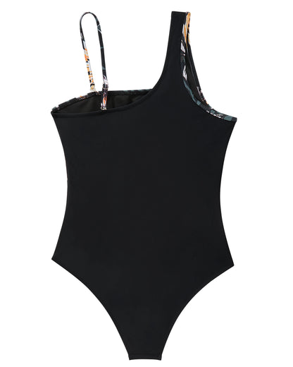 2026 New One Shoulder Swimwear Women One Piece Swimsuit Female Monokini Hollow Out Swimming Suits  Beachwear Swimming Suits