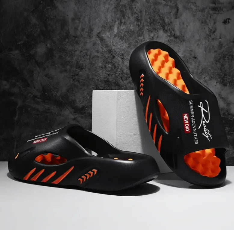 Summer Massage Slippers Men Shoes EVA Non-Slip Slides Fashion Indoor Slides Men Casual Shoes Men's Slippers Home Sandals Unisex