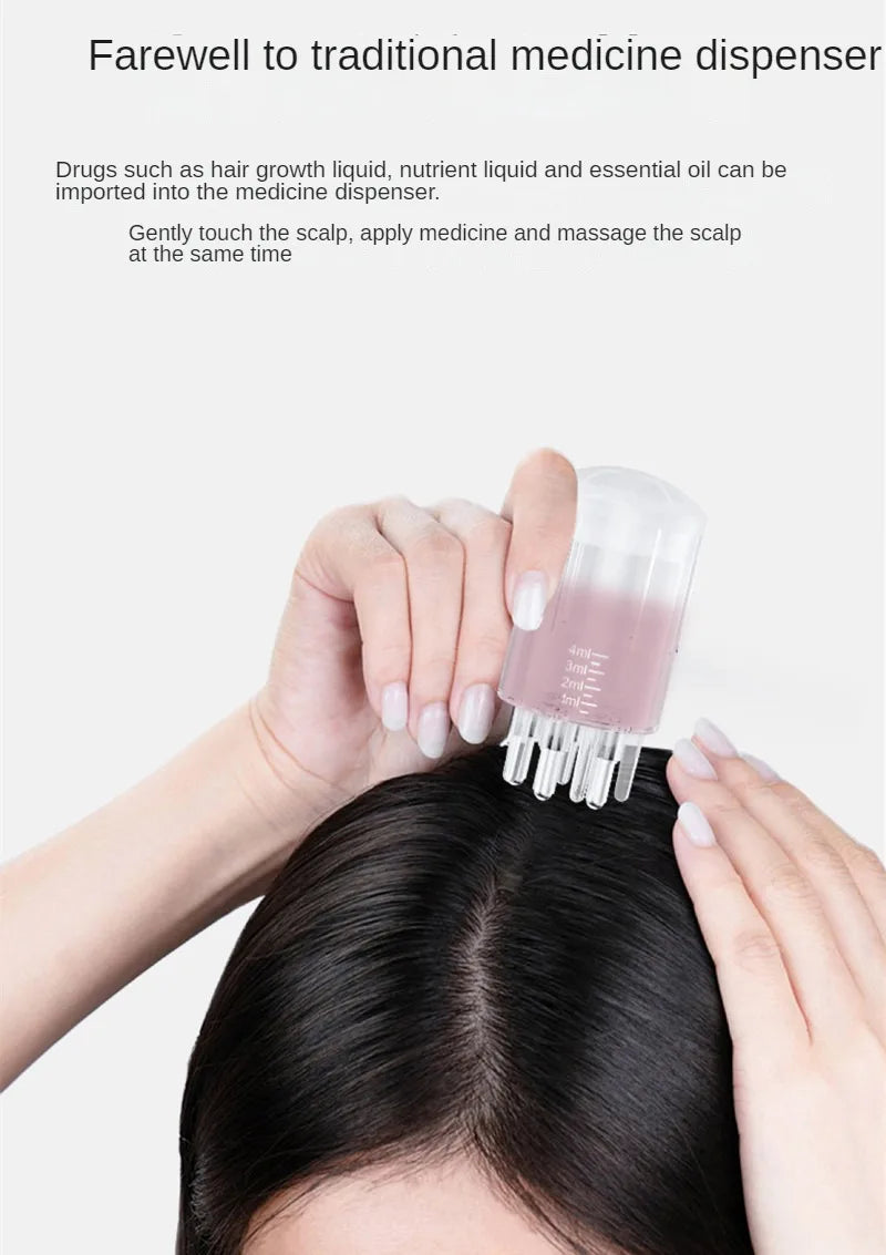 New Scalp Applicator Liquid Comb for Hair Scalp Treatment Essential Oil Liquid Guiding Massager Comb Hair Growth Serum Oil Apply