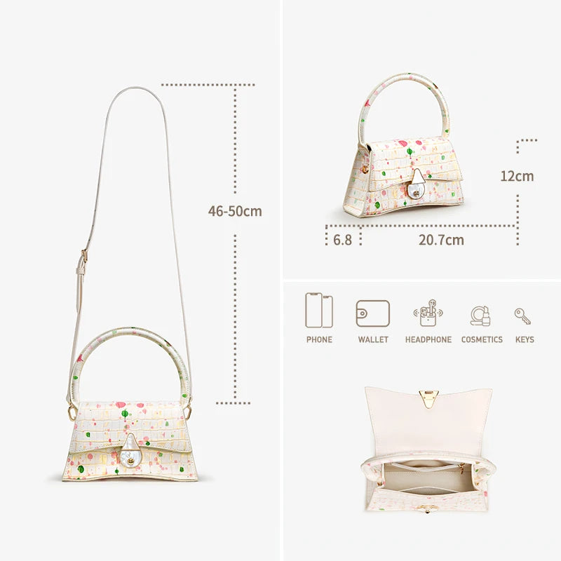 2026 WOMEN'S NEW BAG CASUAL FASHION LUXURY ORIGINAL STYLISH GENUINE LEATHER HANDBAG SHOULDER PURSE DESIGNER FEMALE K GOLD