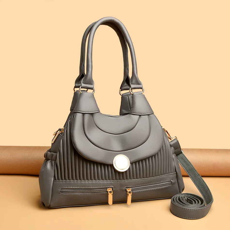 Genuine Brand Luxury Handbags for Women Designer Fashion Tote Bag High Quality Soft Pu Leather Shoulder Crossbody Hand Bags Sac