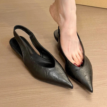 Leopard Women Heeled Sandals Sexy Pointed Toe Woman Shoes Elegant Summer 2026 Fashion Slides Luxury Brands New Mujer Sandalias