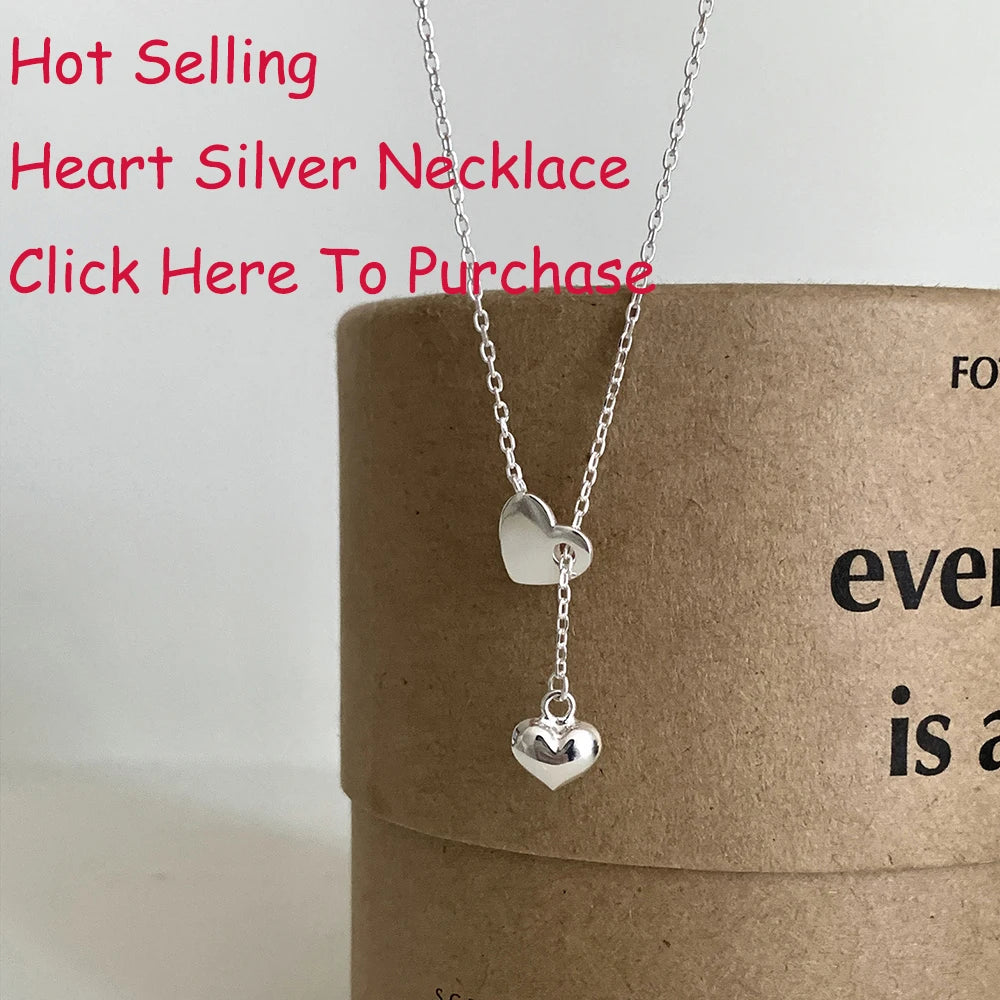 New Trendy Fashion 925 Silver Pearl Simple Elegant Thin Chain Pendant Necklace for Women Girl Jewelry Dropship Wholesale