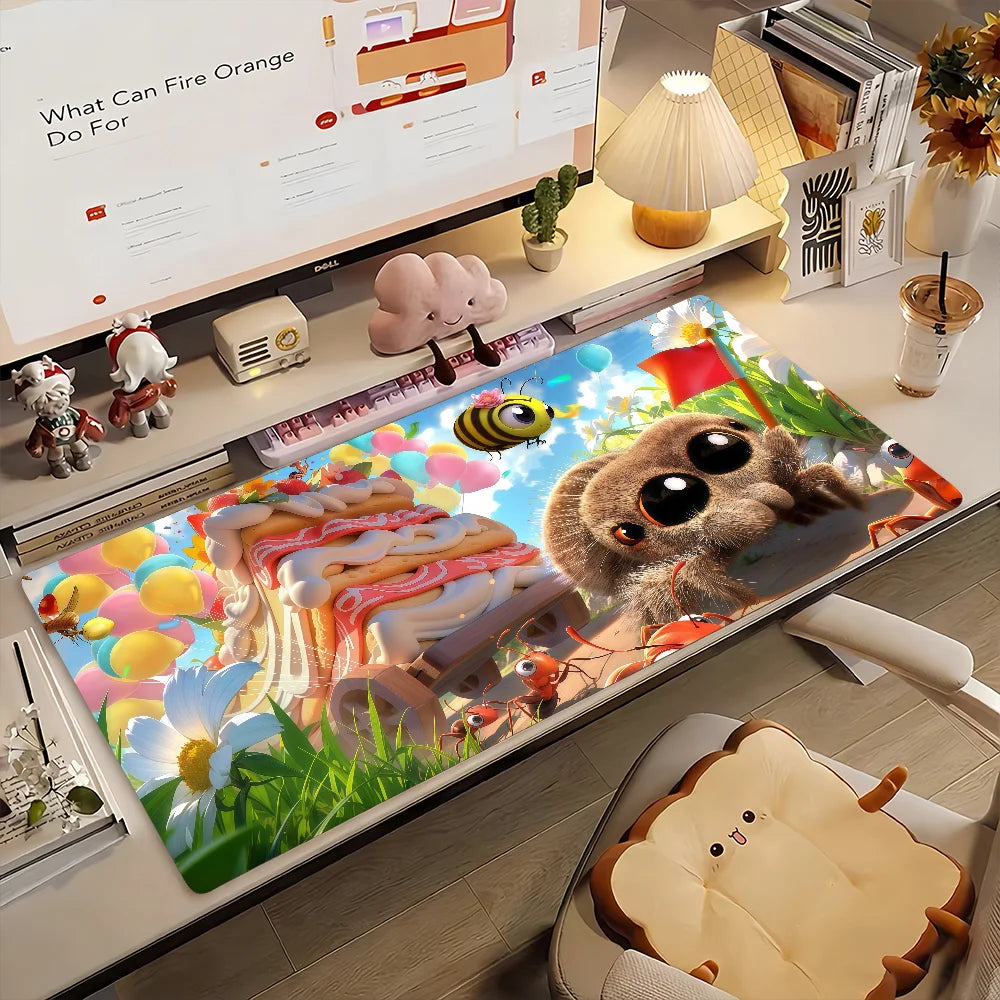 Cartoon L-Lucas The S-Spider Mouse Pad Anti Slip Rubber Edge Locked Thickened Laptop Gaming Desk Mat