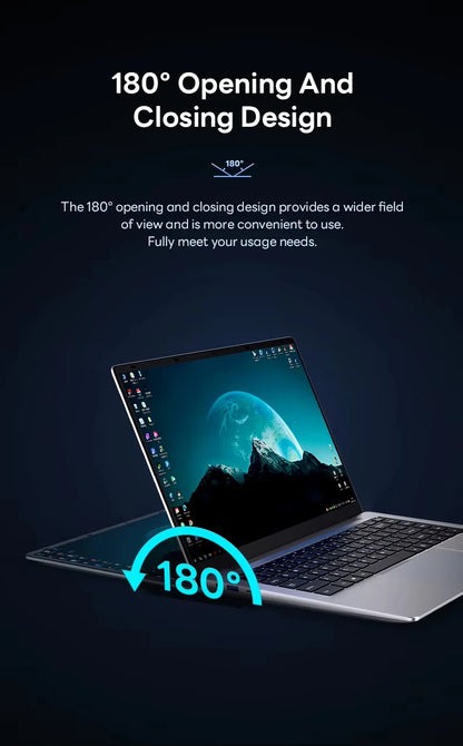 Xiaman Ultra Slim Windows 11 Laptop Computer 14.1" 12GB RAM 1TB 2TB SSD Intel A3950 Notebook 1920*1080 Office Study Computer PC
