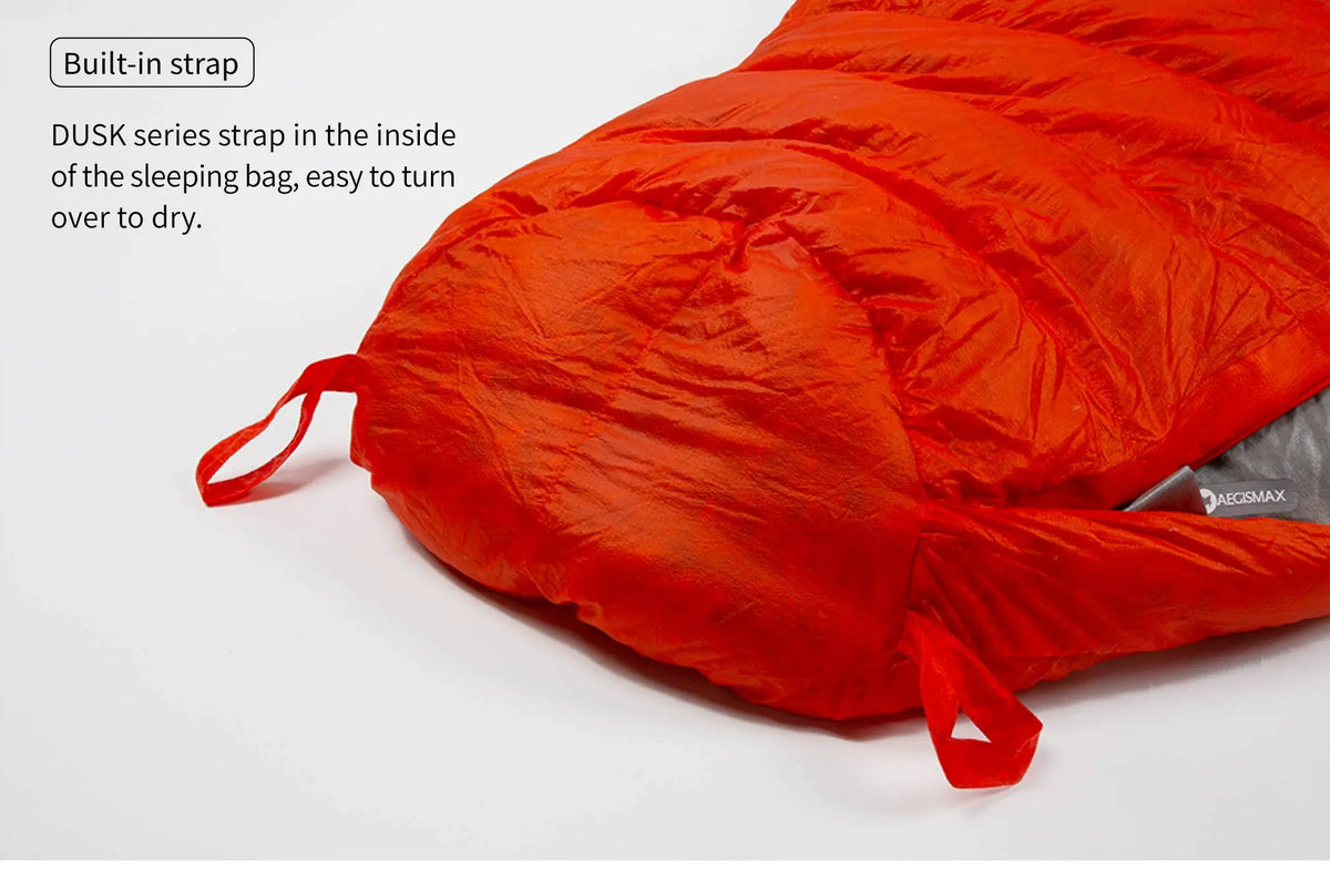 AEGISMAX Wind Hard Dusk Upgrade Ultralight Down Sleeping Bag 7D Nylon DWR 800FP Waterproof Outdoor Hiking Down Pro Sleeping Bag