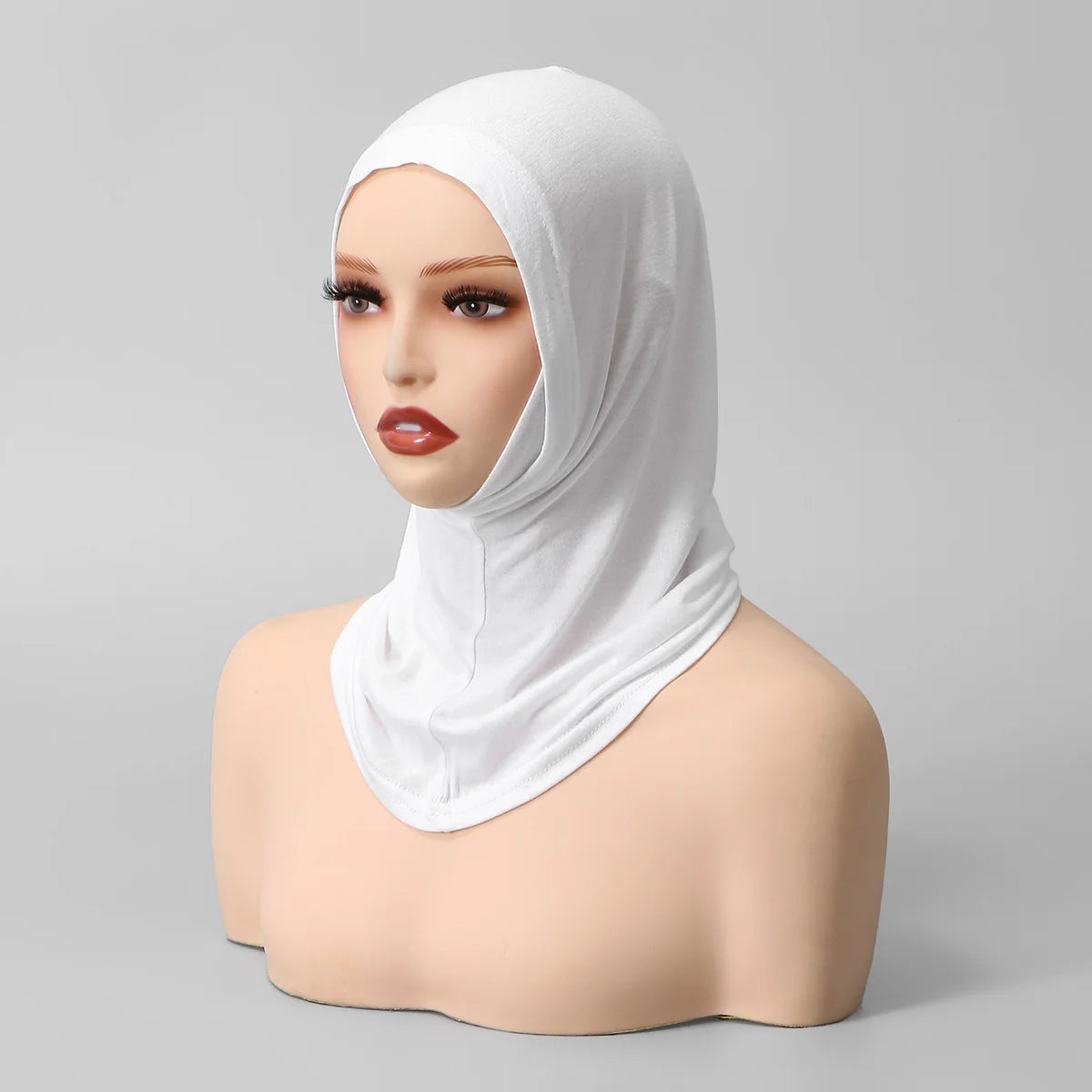 Versatile Fake Collar Hat Muslim Inner Premium Ready Jersey Hijab Cap Scarf Cotton Neck Cover Muslim Soft Woman Hijabs 40*25cm