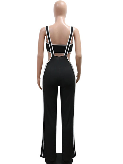 Sexy jumpsuit women pants summer casual Pants set jumpsuits Wide leg pants body party club outfits bodysuit Two pieces overalls