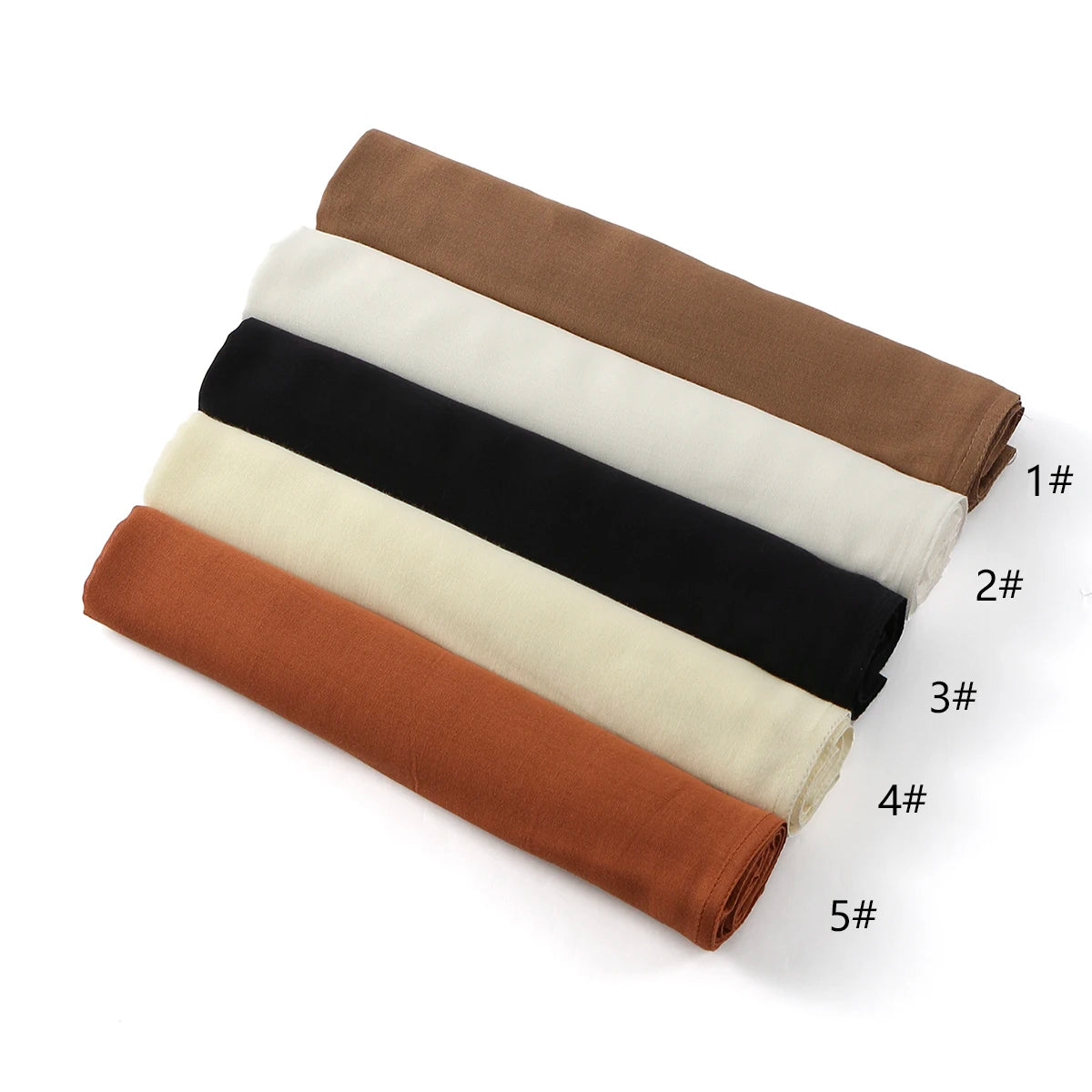 Fashion Muslim Hijab For Women Cotton Rayon Modal Hijab Scarf Solid Color Headscarf Wraps Islamic Headband Turban Veils 185*75CM