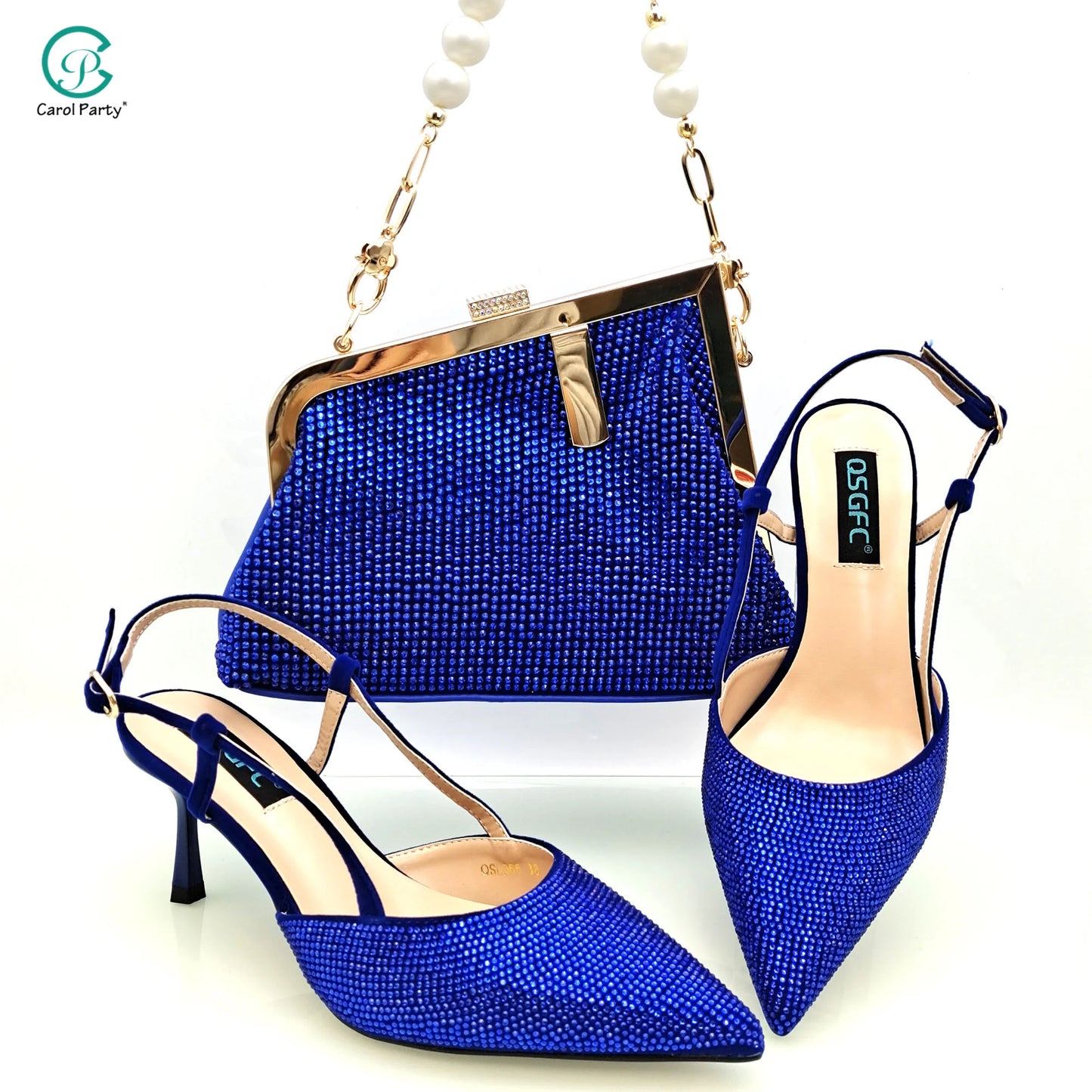 Nigerian Style Large Capacity Shoulder Bag African Ladies Wedding Party Shoes Or Commuter Shoes And Bag