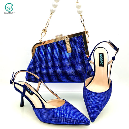 Nigerian Style Large Capacity Shoulder Bag African Ladies Wedding Party Shoes Or Commuter Shoes And Bag