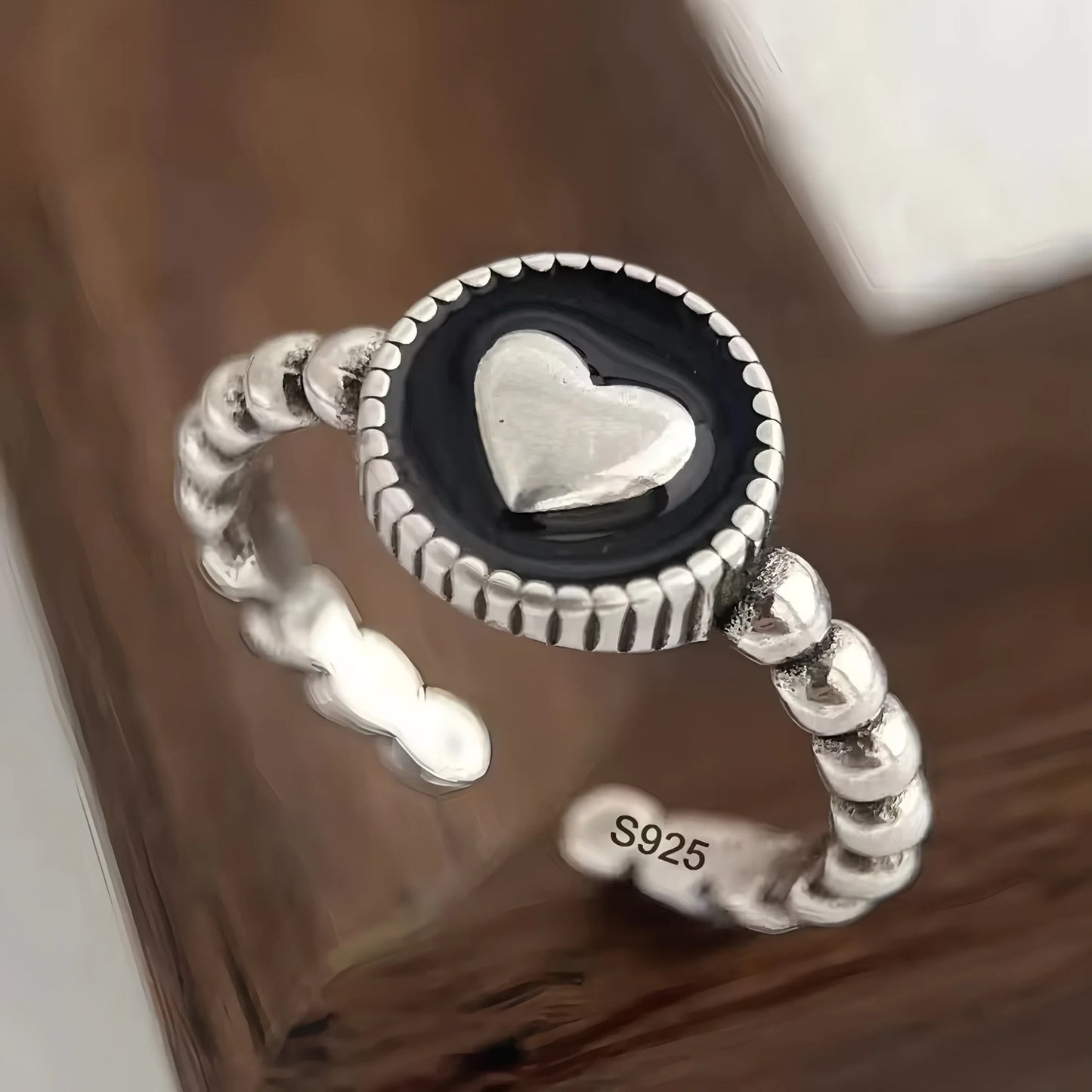 PANJBJ 925 Sterling Silver Golden Flower Rings For Women Drip Glaze Plant Irregular Adjustable Sweet Jewelry Gift Dropshipping