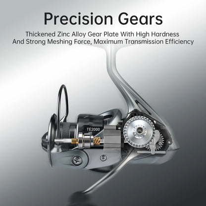 Kingdom TERTIA Spinning Fishing Reel Ultra-Long Casting 1000-5000 Max Drag 15KG 8+1 BB 5.2:1 Freshwater Saltwater Fishing
