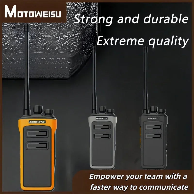 High Power UHF Walkie Talkie 400-470MHz Long Range Two Way Radio Rechargeable with VOX for Outdoor Camping Hiking Hunting