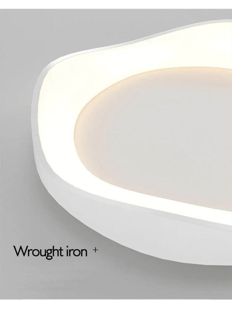 Modern LED Ceiling Lights Minimalist Black White Acrylic Lamp for Bedroom Study Living Room Hallway Entryway Lighting Fixtures