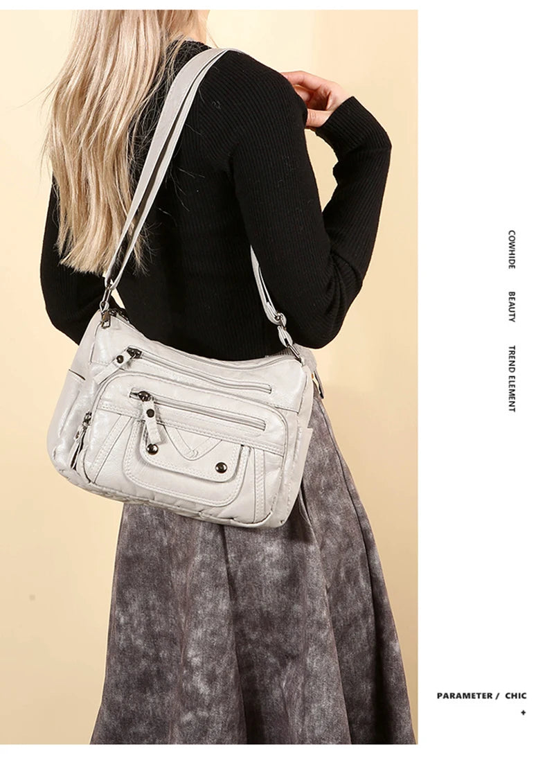 High Quality Leather Handbags Women Bags Luxury Brand Designer Shoulder Crossbody Hand Bags for Women 2024 Purses and Handbags