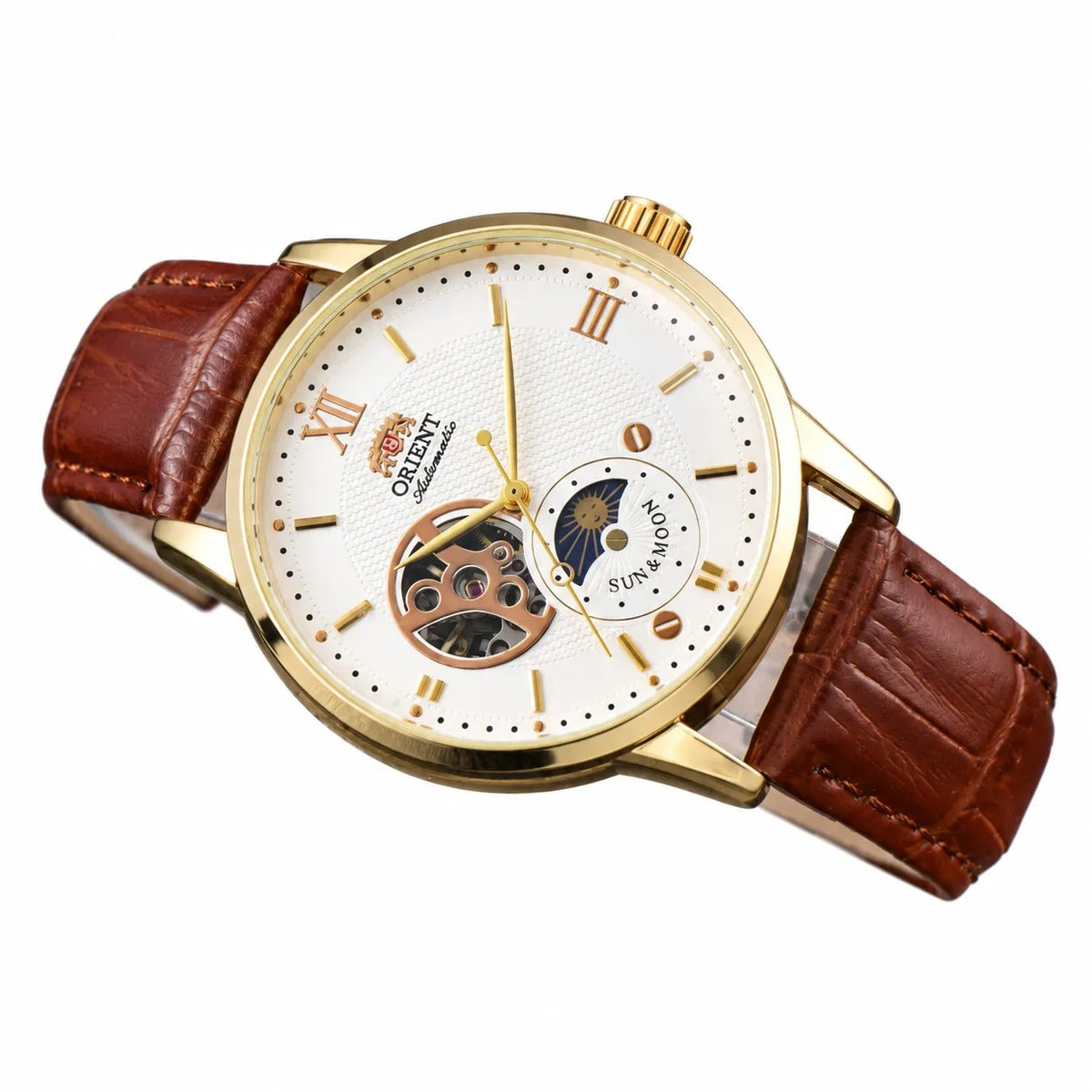 Full-Featured Ultra-Thin Automatic Sports Watch with Skeleton Dial and World Time O Series S1