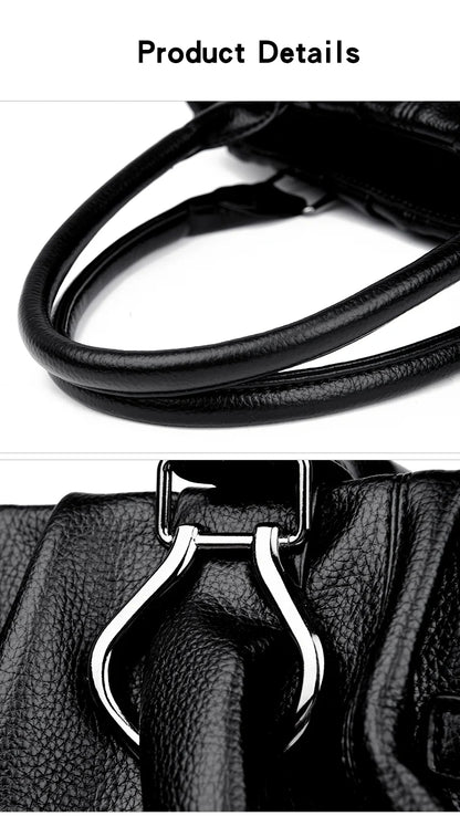 Genuine Casual Tote Bag Luxury Handbags For Women Designer Purses and Handbag High Quality Soft Leather Commuting Hand Bags