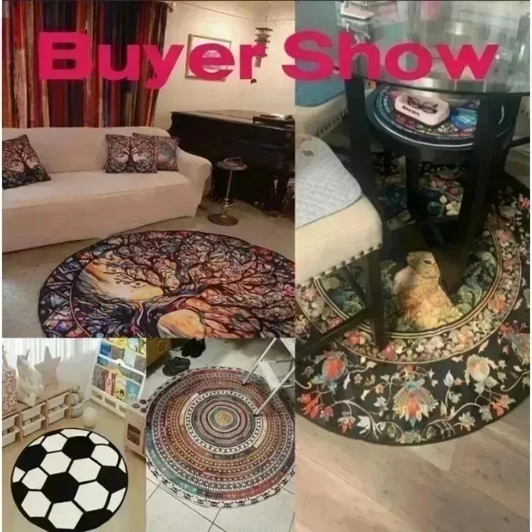 3D Vortex Rug Illusion Rug Optical Illusion Round Carpet Popular Rug Home Decor Living Room Rugs Cool Mat Housewarming Gift