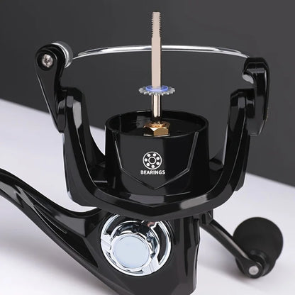 BILLINGS Spinning Reel 12KG Max Drag 5.2:1 Gear Ratio Metal Spool Durable Professional Fishing Reels, Multipurpose for Freshwater Saltwater Bass Trout Salmon Fishing