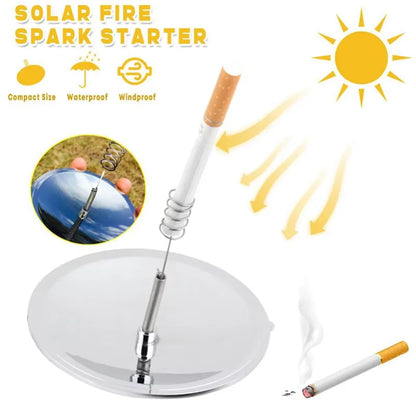 Outdoor Solar Ignition Lighter Camping Survival Fire Waterproof Windproof Travel Bag Portable Camping Hiking Emergency Supplies