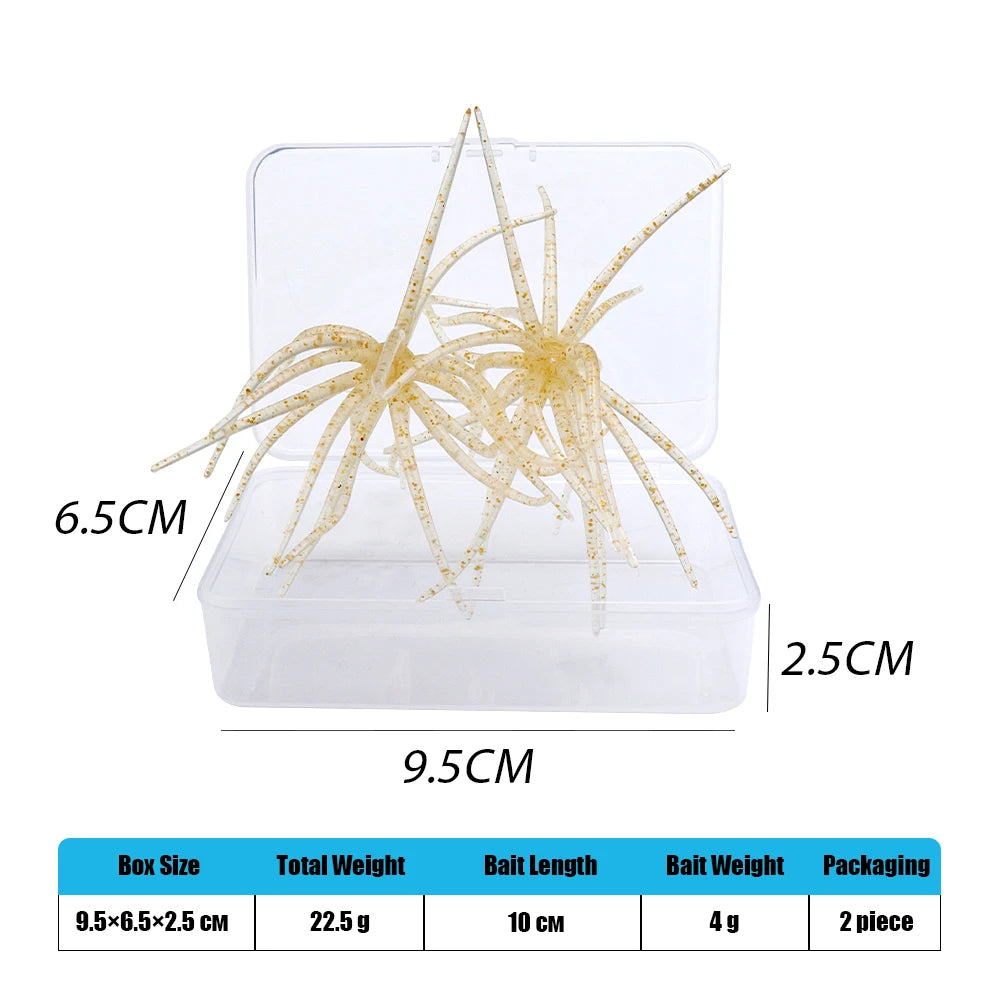 TREHOOK TPE Sea Urchin Soft Fishing Lure 9cm 4g 11cm 9g Silicone Bait for Bream Bass Pike Tilapia Winter Fishing