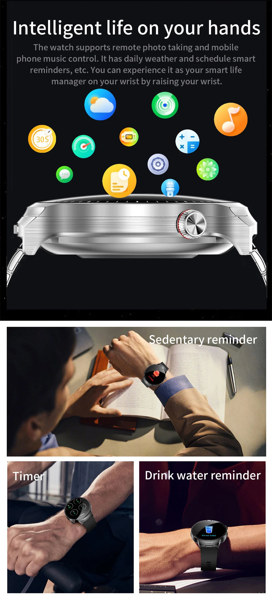 2026 New TWS 2 in 1 Smart Watch with Earbuds Bluetooth Call Earphone Smartwatch Men Women Heart Rate Monitor Sport Music Watches