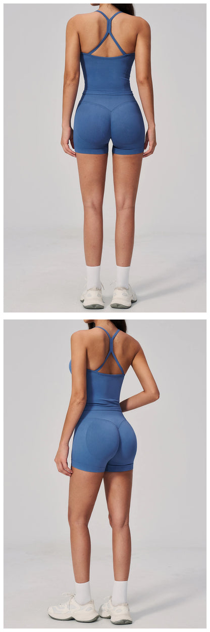 Fitness Suit 2PCS Women's Tracksuit Yoga Set Sports Outfits Gym Clothes Running Push Up Sportswear Female Workout Yoga Clothes