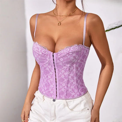 Sexy Summer Cropped Shirt Women Corset Camis Club Shaper Ladies Crop Tops Ropa Blusas Tank Top Woman Clothing Camiseta Mujer