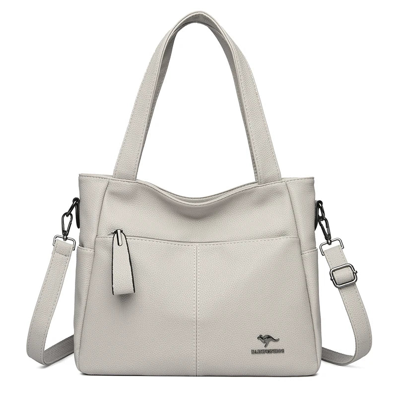 High Quality Soft Leather Shoulder Crossbody Bags For Women Large Capacity Luxury Bag Brand Designer Casual Handbag Sac A Main