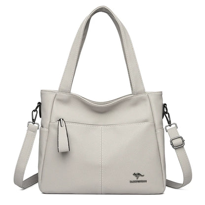 High Quality Soft Leather Shoulder Crossbody Bags For Women Large Capacity Luxury Bag Brand Designer Casual Handbag Sac A Main