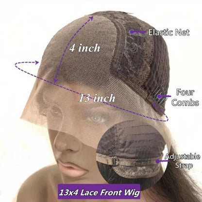 Brown Blonde Balayage Human Hair Glueless Lace Short Bob Wigs 13x4 Silk Top Lace Front Wigs Bleached Knots 360/Full Lace Wigs
