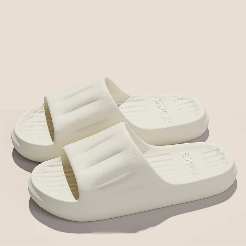 Men Summer Concise EVA Slippers women Soft Home Slides Couples Bathroom Non-slip Sandals Couple Comfortable Outdoor Beach Shoes