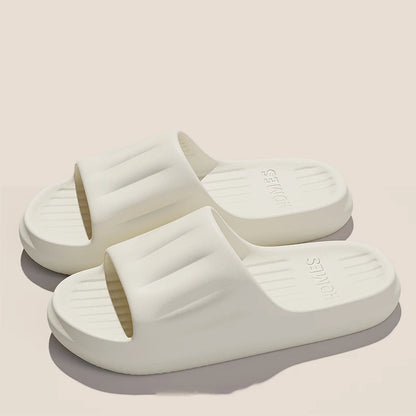 Men Summer Concise EVA Slippers women Soft Home Slides Couples Bathroom Non-slip Sandals Couple Comfortable Outdoor Beach Shoes