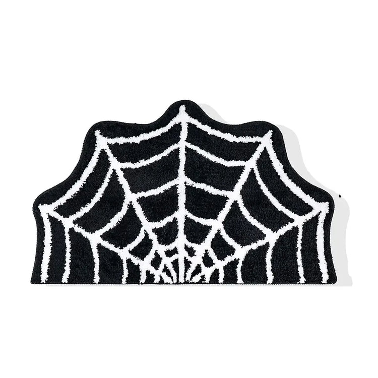 Halloween Bath Mat Gothic Bedroom Carpet Spider Web Floor Bathroom Home Decor Decoration Kitchen Living Rugs Room Rug Mats