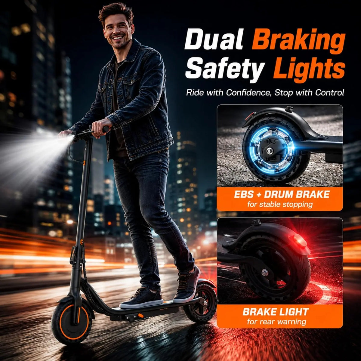 2026 New 8.5'' Solid Tire Electric Scooter 350W Powerful Motor Max 19mph Speed Folding Design with 16 Miles Range for Adult Urban Commuting
